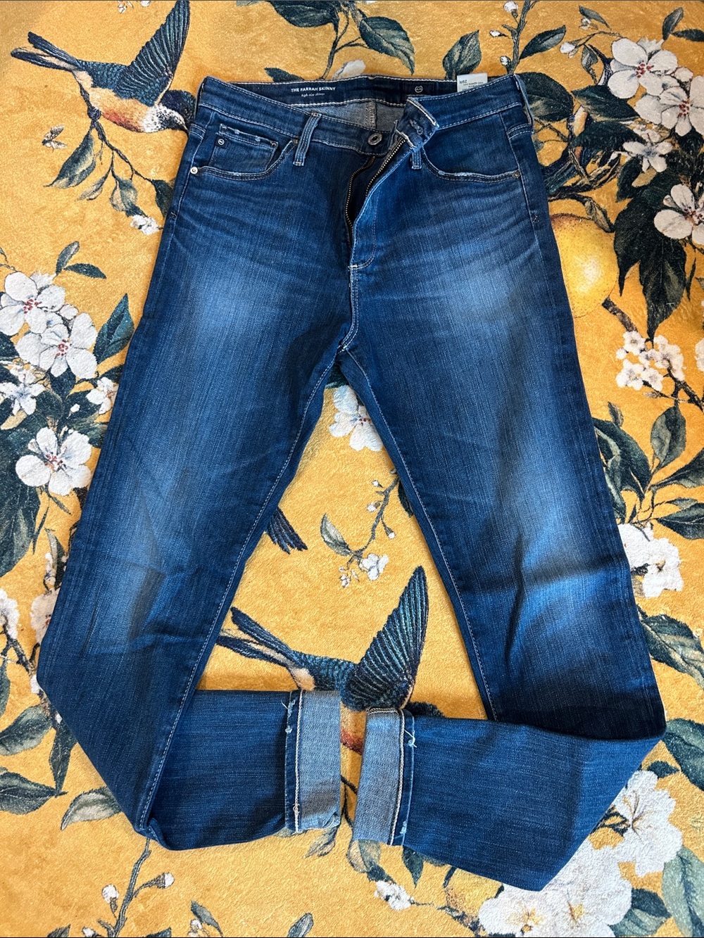 Ag Adriano Goldschmied Dark Blue Denim Jeans